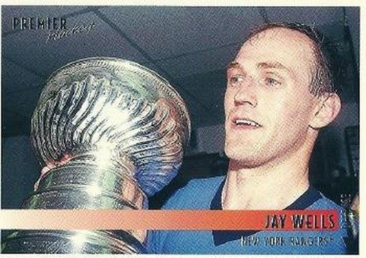 #249 Jay Wells - New York Rangers - 1994-95 Topps Premier Hockey