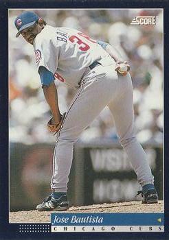 #249 Jose Bautista - Chicago Cubs -1994 Score Baseball