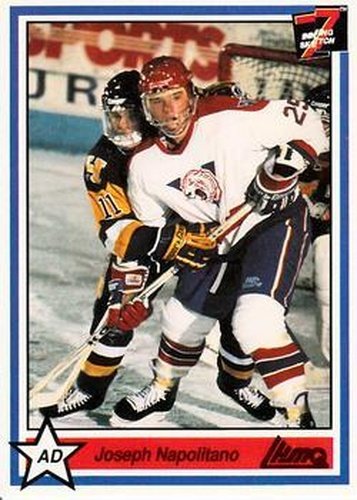 #249 Joseph Napolitano - Victoriaville Tigres - 1990-91 7th Inning Sketch QMJHL Hockey