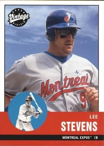 #249 Lee Stevens - Montreal Expos - 2001 Upper Deck Vintage Baseball