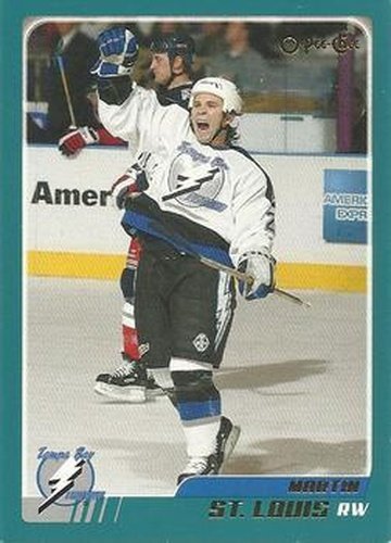 #249 Martin St. Louis - Tampa Bay Lightning - 2003-04 O-Pee-Chee Hockey