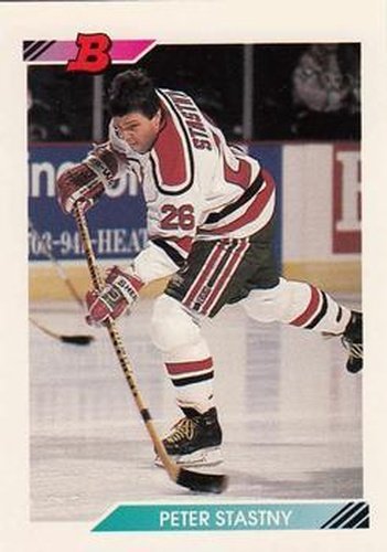 #249 Peter Stastny - New Jersey Devils - 1992-93 Bowman Hockey