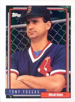 #249 Tony Fossas - Boston Red Sox - 1992 Topps Baseball