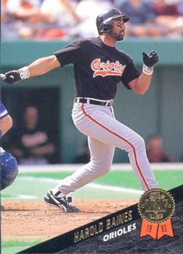 #249 Harold Baines - Baltimore Orioles - 1993 Leaf Baseball