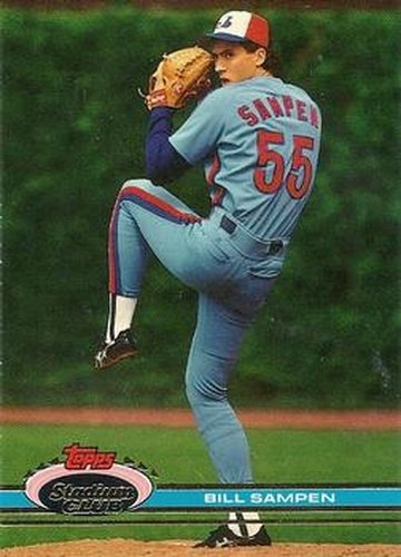 #249 Bill Sampen - Montreal Expos - 1991 Stadium Club Baseball