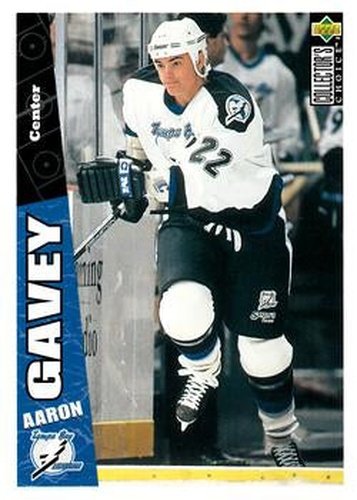 #249 Aaron Gavey - Tampa Bay Lightning - 1996-97 Collector's Choice Hockey