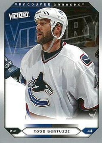 #249 Todd Bertuzzi - Vancouver Canucks - 2005-06 Upper Deck Victory Hockey