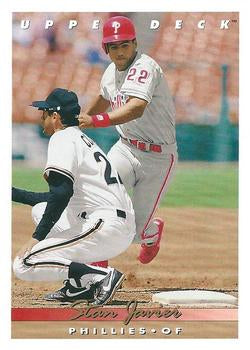 #249 Stan Javier - Philadelphia Phillies - 1993 Upper Deck Baseball