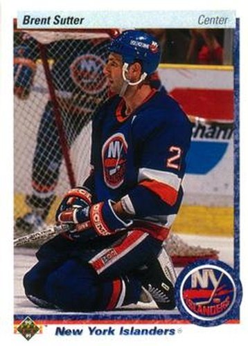 #249 Brent Sutter - New York Islanders - 1990-91 Upper Deck Hockey