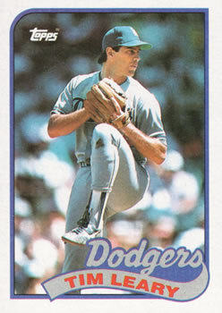 #249 Tim Leary - Los Angeles Dodgers - 1989 Topps Baseball