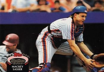 #249 Mackey Sasser - New York Mets - 1992 Stadium Club Baseball