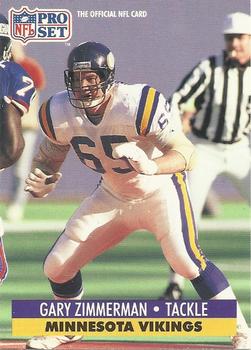 #224 Gary Zimmerman - Minnesota Vikings - 1991 Pro Set Football