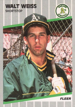 #24 Walt Weiss - Oakland Athletics - 1989 Fleer Baseball