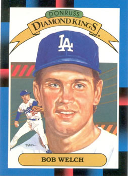 #24 Bob Welch - Los Angeles Dodgers - 1988 Donruss Baseball