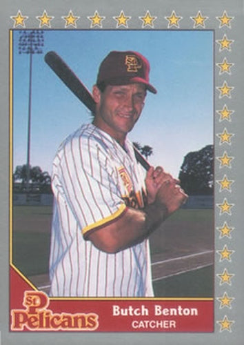 #24 Butch Benton - St. Petersburg Pelicans - 1990 Pacific Senior League Baseball