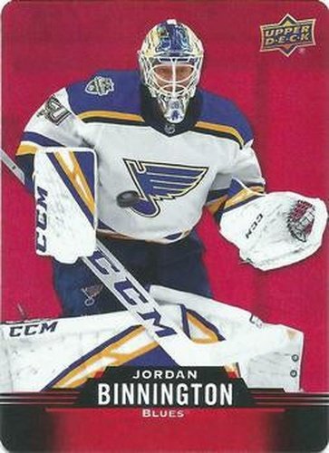 #DC-24 Jordan Binnington - St. Louis Blues - 2020-21 Upper Deck Tim Hortons Hockey - Red Die Cut