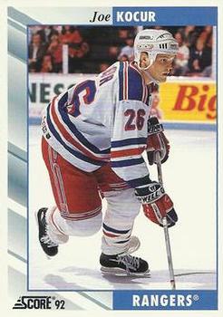 #24 Joey Kocur - New York Rangers - 1992-93 Score USA Hockey