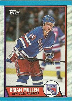 #24 Brian Mullen - New York Rangers - 1989-90 Topps Hockey