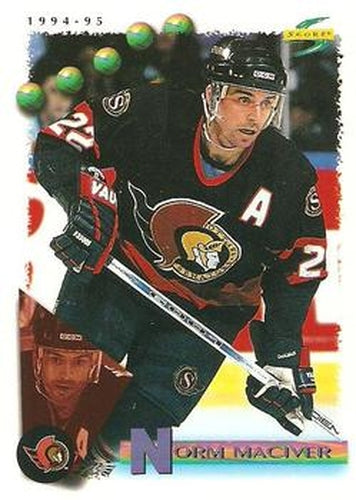 #24 Norm Maciver - Ottawa Senators - 1994-95 Score Hockey