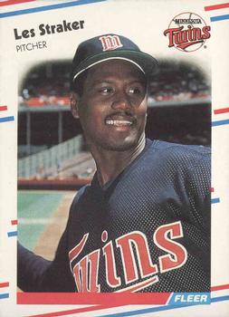 #24 Les Straker - Minnesota Twins - 1988 Fleer Baseball