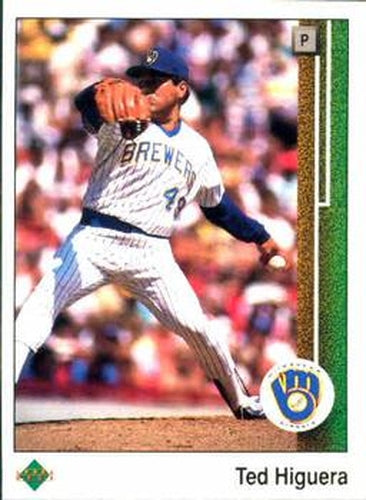 #424 Ted Higuera - Milwaukee Brewers - 1989 Upper Deck Baseball