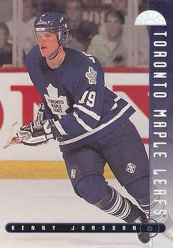 #24 Kenny Jonsson - Toronto Maple Leafs - 1995-96 Leaf Hockey