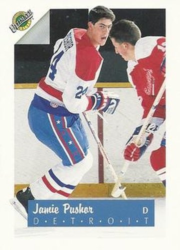 #24 Jamie Pushor - Detroit Red Wings - 1991 Ultimate Draft Hockey