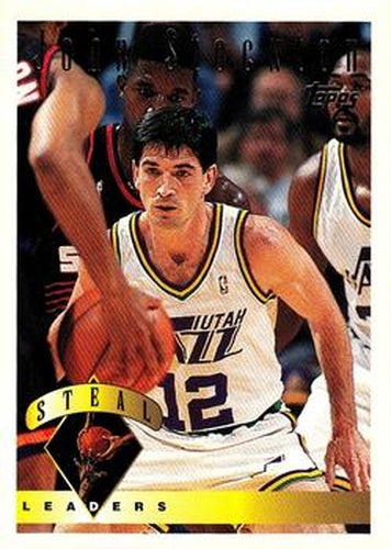 #24 John Stockton - Utah Jazz - 1995-96 Topps Basketball