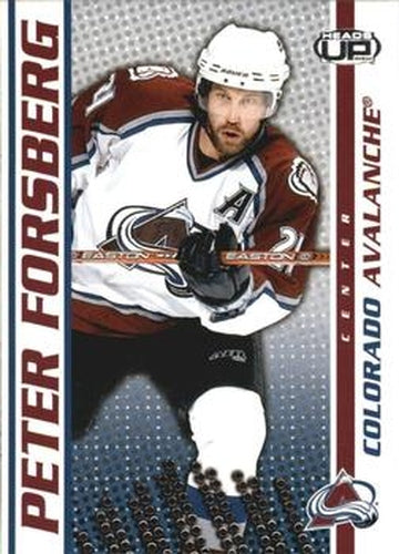 #24 Peter Forsberg - Colorado Avalanche - 2003-04 Pacific Heads Up Hockey