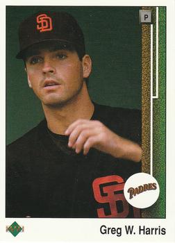 #724 Greg W. Harris - San Diego Padres - 1989 Upper Deck Baseball