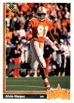 #24 Alvin Harper - Dallas Cowboys - 1991 Upper Deck Football