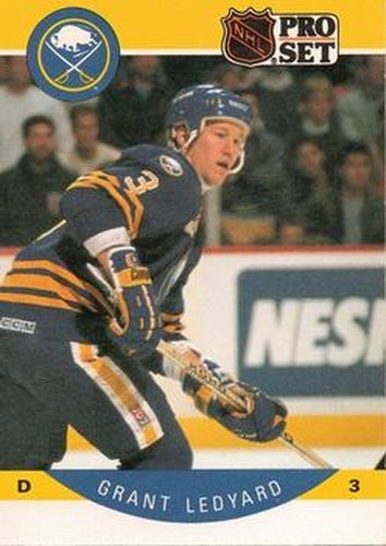 #24 Grant Ledyard - Buffalo Sabres - 1990-91 Pro Set Hockey