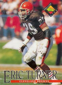 #24 Eric Turner - Cleveland Browns - 1994 Pro Line Live Football