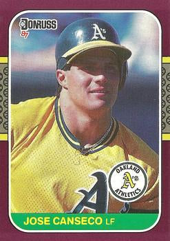#24 Jose Canseco - Oakland Athletics - 1987 Donruss Opening Day Baseball