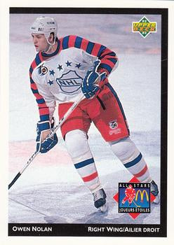 #McD-24 Owen Nolan - Quebec Nordiques - 1992-93 Upper Deck McDonald's All-Stars Hockey