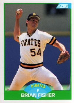 #24 Brian Fisher - Pittsburgh Pirates - 1989 Score Baseball