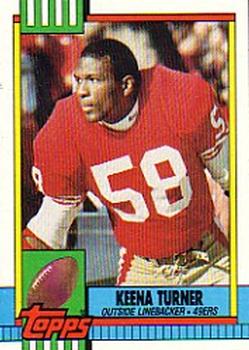 #24 Keena Turner - San Francisco 49ers - 1990 Topps Football