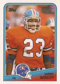 #24 Sammy Winder - Denver Broncos - 1988 Topps Football