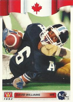 #24 David Williams - Toronto Argonauts - 1992 All World CFL Football