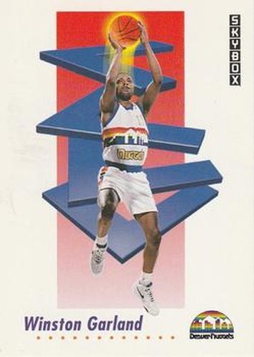 #624 Winston Garland - Denver Nuggets - 1991-92 SkyBox Basketball