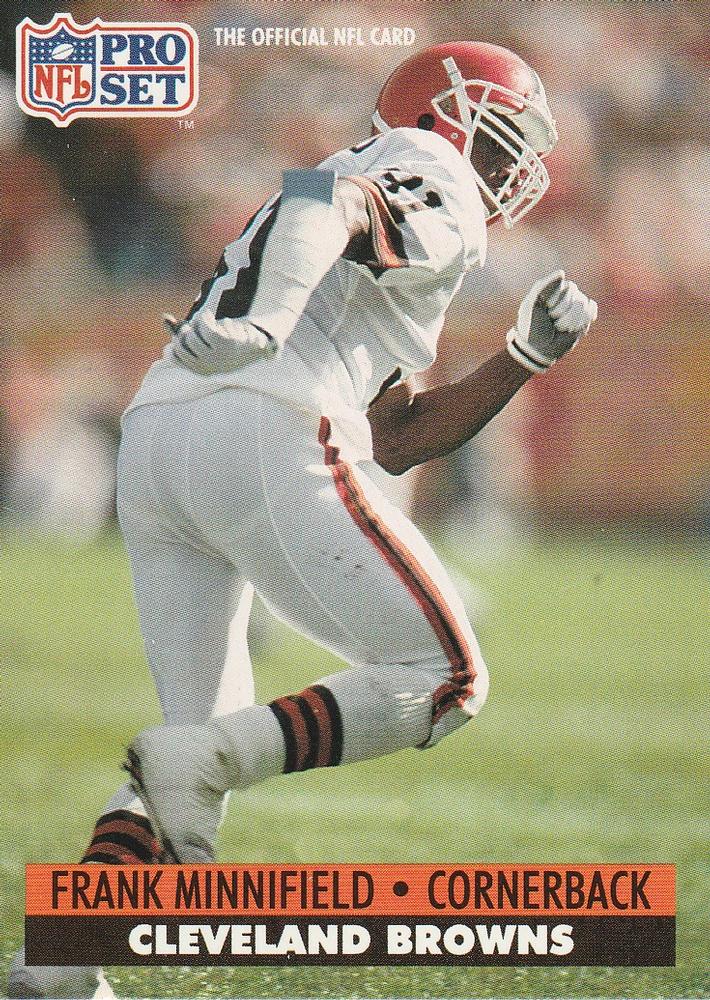 #124 Frank Minnifield - Cleveland Browns - 1991 Pro Set Football