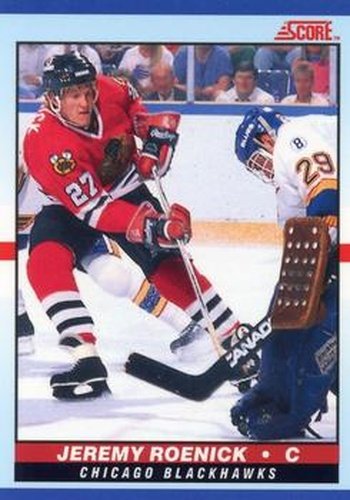 #24 Jeremy Roenick - Chicago Blackhawks - 1990-91 Score Young Superstars Hockey