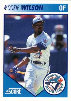 #24 Mookie Wilson - Toronto Blue Jays - 1991 Score Toronto Blue Jays Baseball