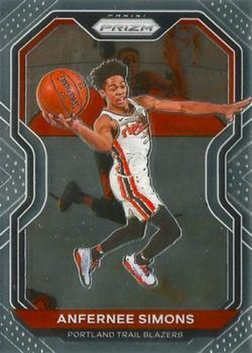 #24 Anfernee Simons - Portland Trail Blazers - 2020-21 Panini Prizm Basketball