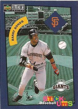 #24 Barry Bonds - San Francisco Giants -1998 Collector's Choice - Stick-Ums Baseball