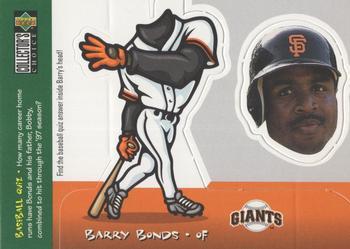#24 Barry Bonds - San Francisco Giants - 1998 Collector's Choice - Mini Bobbing Heads Baseball