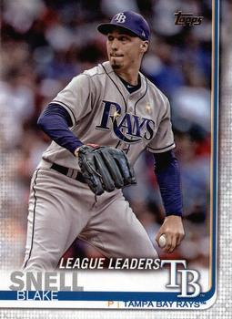 #24 Blake Snell - Tampa Bay Rays - 2019 Topps Baseball