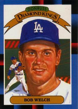 #24 Bob Welch - Los Angeles Dodgers - 1988 Leaf Baseball