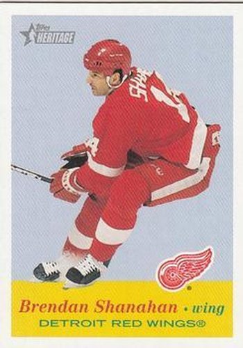 #24 Brendan Shanahan - Detroit Red Wings - 2001-02 Topps Heritage Hockey