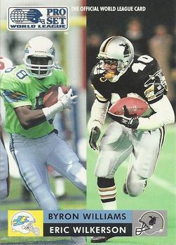 #24 Byron Williams / Eric Wilkerson - Orlando Thunder / NY NJ Knights - 1991 Pro Set WLAF Football